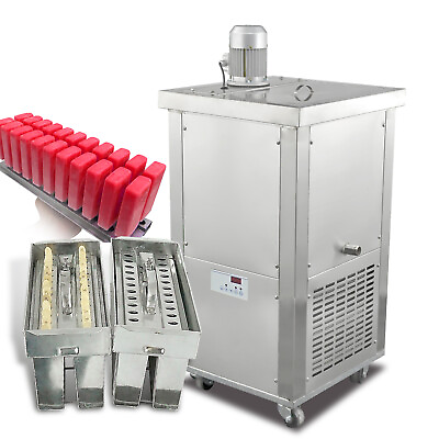 #ad Commercial Two Slim Molds Ice Popsicle Ice Bars machineIce Lolly Machine $2190.00