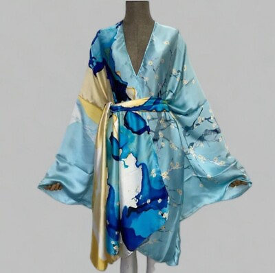 #ad Women’s Long Silk Kimono $58.97