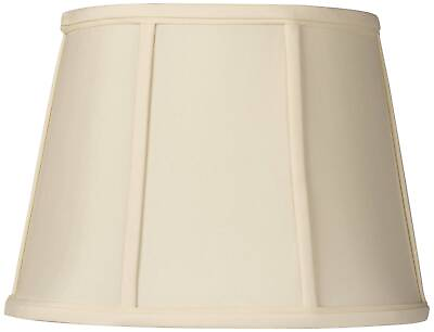 #ad #ad Cream Small Oval Lamp Shade 9quot; Top x 12quot; Bottom x 9quot; Slant Spider Replacement $34.99