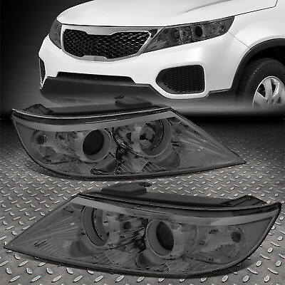 #ad FOR 11 13 SORENTO OE STYLE SMOKED LENS CLEAR CORNER PROJECTOR HEADLIGHT LAMPS $190.88