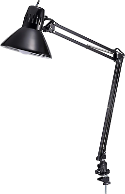 #ad Bostitch Office VLF100 LED Swing Arm Desk Lamp with Clamp Mount 36quot; Reach LED $24.85