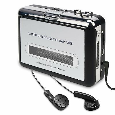 #ad Tape to PC Super USB Cassette to MP3 Converter Capture Audio Music Player US $22.99
