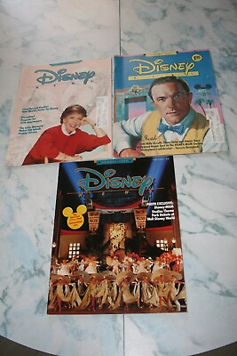 #ad Three 1989 Walt Disney World Disney News Magazines $15.00