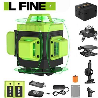 #ad L FINE 16 Line 4D 360° Rotary Green Laser Level Self Leveling Cross Measure Tool $69.97