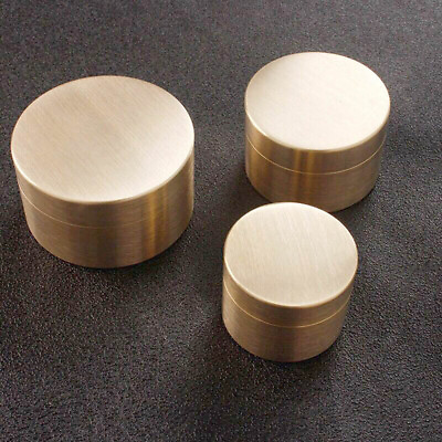 #ad Solid Brass Waterproof Box Outdoor Travel Home Pill Case Sealed Tank S M L New $15.89