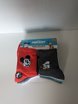 #ad New Mickey amp; Friends Women#x27;s Shortie Crew socks 10 pairs shoe size 4 10 $10.99