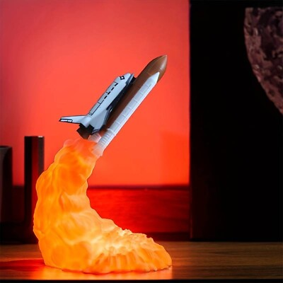 #ad Space Shuttle Space Rocket Desk Lamp Night light 3D Printed USA $19.99