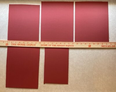 #ad Matboard Pieces 5 Art Craft Mats from 5quot;x8quot; to 8quot;x10quot; American Red $5.00
