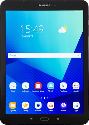 #ad Samsung Galaxy Tab S3 9.7quot; T827V 32GB Black Android WiFi Verizon Very Good $124.99