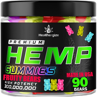 #ad Natural Gummies Gummy Bears Sleep Calm Rest Anxiety Inflammation Pain USA $13.99