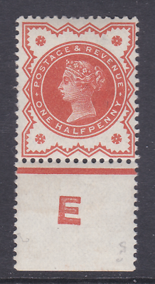 #ad ½d Vermilion Jubilee control E perf single MOUNTED MINT GBP 20.00