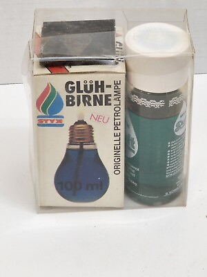 #ad RARE GLUH BIRNE ORIGINAL VINTAGE MID CENTURY LIGHT BULB OIL LAMP 1960#x27;S..KBIN $50.96