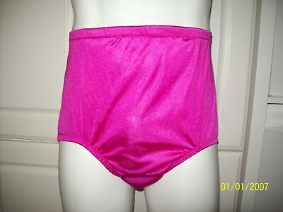 #ad CLEARANCE HOT PINK NYLON TRICOT SEAMLESS BRIEFS Encased Elastics 30 42quot; XL $14.99