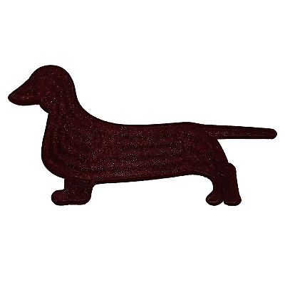 #ad Dachshund Patch Sausage Dog Badge Embroidered Iron On Applique Canine K9 $5.50
