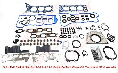 #ad Full Gasket 3.6L Set For 2009 2016 Buick Enclave Chevrolet Tranverse GMC Arcadia $126.59