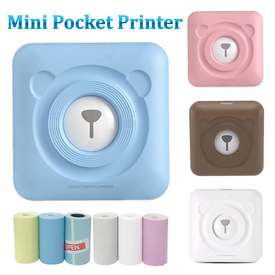 #ad Portable Smart Photo Printer Mini Pocket Wireless Bluetooth F Android iOS Paper $42.99