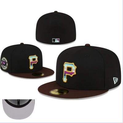 #ad Pittsburgh Pirates P Fitted Hat MLB Men#x27;s Fashionamp; New Baseball Cap Sun Hat $20.00