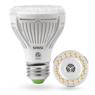 #ad SANSI 10W LED Grow Light Bulb Full Spectrum Indoor Grow Light Veg Bloom Sunlike $9.08