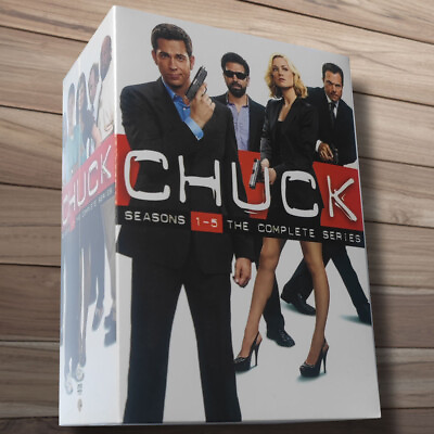 #ad Chuck The Complete Seasons 1 5 DVD 23 Discs Box Set Zachary Levi Brand New $39.50