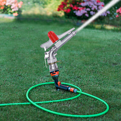 #ad 2quot; Irrigation Spray Gun Sprinkler Gun Large Area Water 360° Adjustable Garden US $25.65