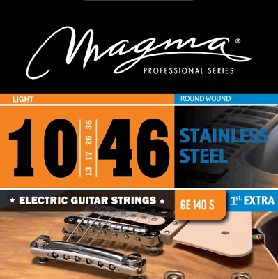 #ad Magma Electric Guitar Strings Regular Light Gauge Stainless Steel Set .010 .046 $47.28