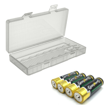 #ad Battery Storage Box Transparent Protective Battery Box No. 5 Battery Holder $8.50