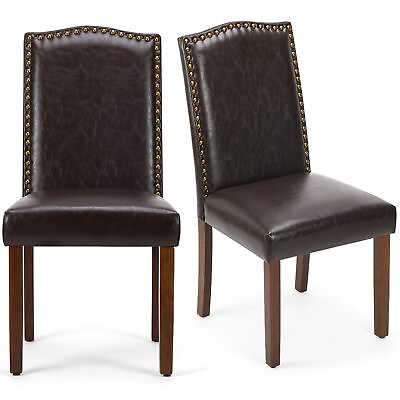 #ad Upholstered Dining Chairs Set of 2 Modern Upholstered Leather Dining Room Ch... $114.68
