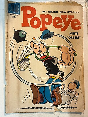 #ad popeye #44 dell comics 1958 Combined Shipping Bamp;B $15.00