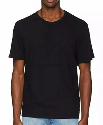 #ad BALDWIN Black Oria Cotton T Shirt Men#x27;s Size Large L20702 $77.42