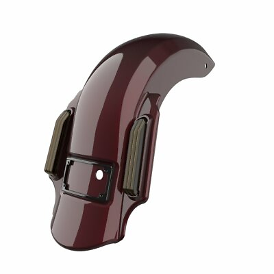 #ad Crimson Red Sunglo Dominator Stretched Rear Fender Fits 09 13 Harley $984.00