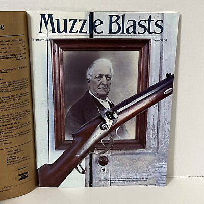 #ad November 1988 Muzzle Blasts Magazine Includes Outer Paper Front and Back Cover $13.99