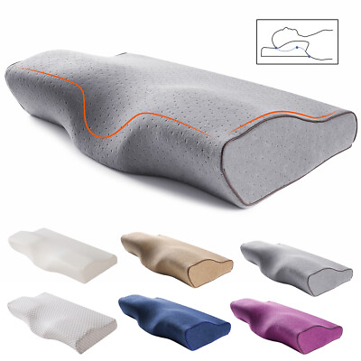 #ad Sleeping Orthopedic Memory Foam Pillow Contour Ergonomic Cervical Neck Support $18.99
