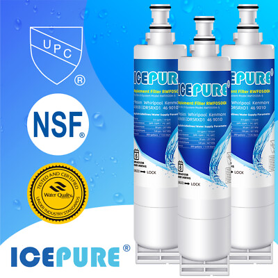 #ad Fit For 4396508 4396510 nlc240v 4392857 RFC0500A Refrigerator Water Filter 3Pack $25.64