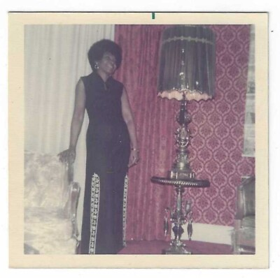 #ad Black African American Queen in Gown Vintage Lamp Wallpaper 1970#x27;s Photo $14.00