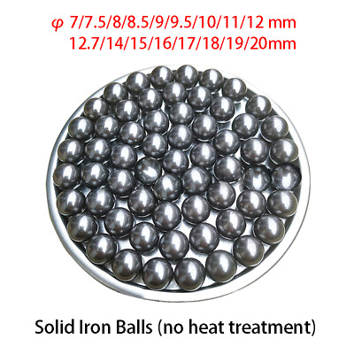 #ad Round Solid Iron Balls Steel Ball Metal Ball Weldable Non quenched 7 8 9 10 20mm $3.79