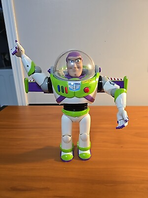 #ad Buzz Lightyear Disney Store Toy Story Advanced Talking Lights Action Figure 12quot; $18.00
