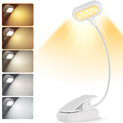 #ad Dimmable Book Light Reading Light LED Rechargeable Book Reading Light 5 Co... $14.66