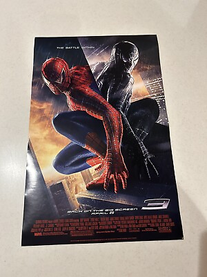 #ad NEW: Spider Man 3 2007 AMC Re Release 04 29 2024 11 x 17 Poster Tobey Maguire $24.44
