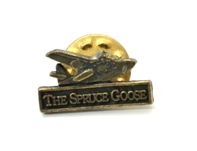 #ad Spruce Goose Aircraft Pin Howard Hughes H 4 Hercules Lapel Ha Bag Gear Souvenir $9.95