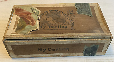 #ad My Darling Cigar Box 1878 83 Tax Stamp Antique Factory 3909 Pa. $79.95