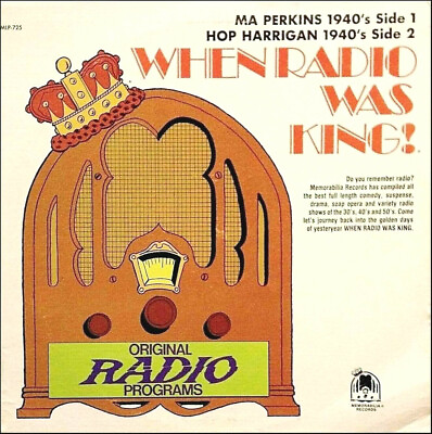 #ad WHEN RADIO WAS KING 1940s Stand Up Comedy 12quot; LP Memorabilia Old Time Radio EX $11.82