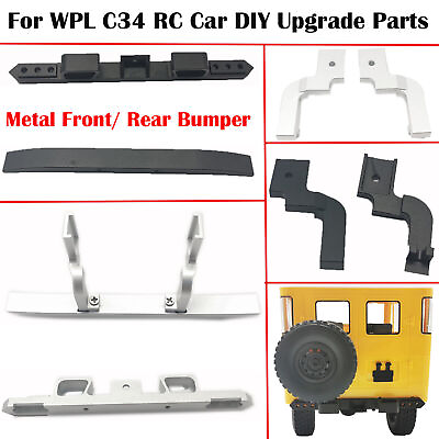 #ad Metal Bumper Anti collision Protector for WPL C34 RC Car Shell DIY Upgrade Parts $18.65