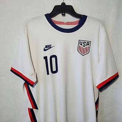 #ad NIKE USA Women’s National Soccer Jersey Lloyd #10 Dri Fit White $69.97