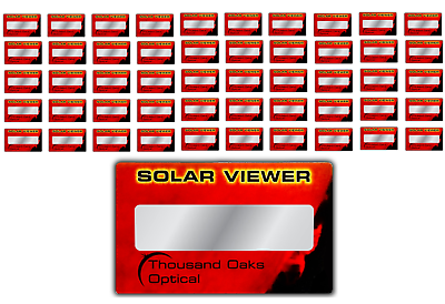#ad X50 Solar Eclipse Viewer Black Polymer Venus Mercury Thousand Oaks Optical $55.86