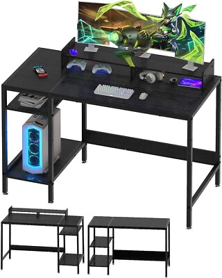 #ad MINOSYS Computer Desk 38”Gaming Desk Home Office Desk with Storage，Small Desk $47.48