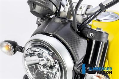 #ad Ilmberger MATT Carbon Fibre Headlight Cover Ducati Scrambler Sixty2 2016 2021 GBP 158.00