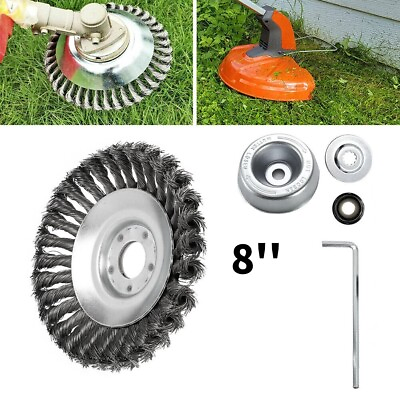 #ad Trimmer Head Grass Trimming Tools Steel Wire Wheel Garden Weed Brush Lawn Mower $19.95