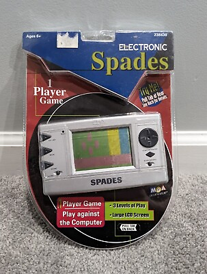 #ad Brand New Vintage MGA Spades Handheld Electronic Card Game 1999 1 Player Game $22.99