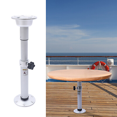 #ad Marine Boat Rv Adjustable Table Pedestal Base Yacht Desk Support Aluminum Alloy $72.00