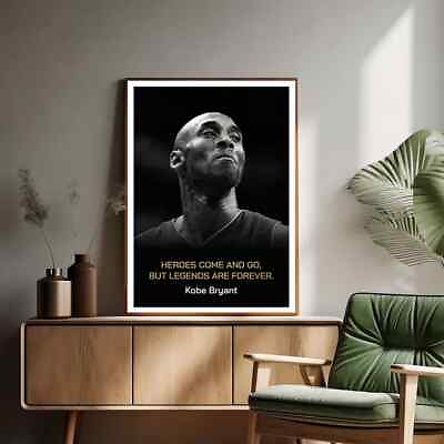 #ad Motivational Basketball quotes wall art Kobe Jordan James etc. $30.00